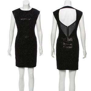 Alice + Olivia Sequin and Velvet Mini Dress